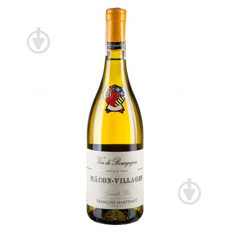 Вино Francois Martenot Macon Villages Blanc Grands Pres біле сухе 0,75 л - фото 1