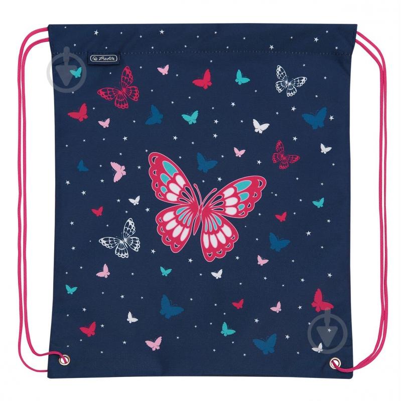 Сумка для взуття Herlitz Butterfly Метелик синій 50026418B - фото 1