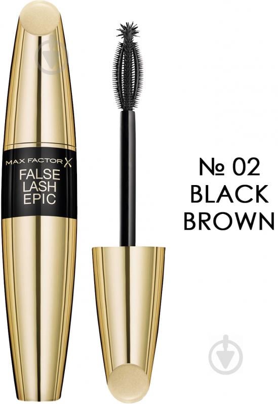 Туш для вій Max Factor FALSE LASH EFFECT EPIC супер-об'єм №02 Black - Brown 13,1 мл - фото 1