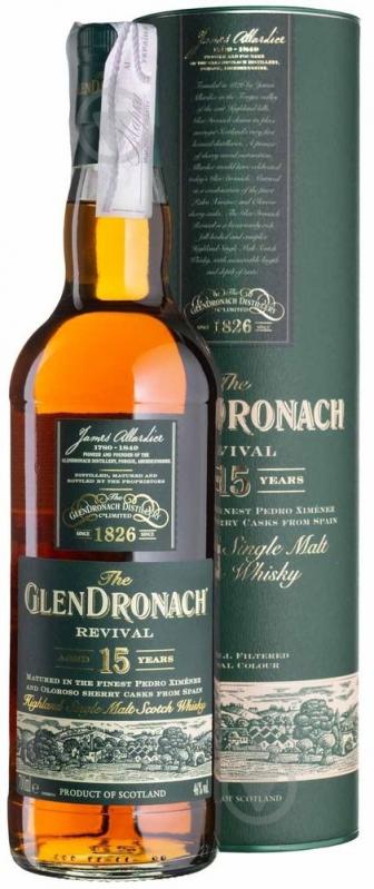 Віскі GlenDronach GlenDronach 15yo Revival 0,7 л - фото 1