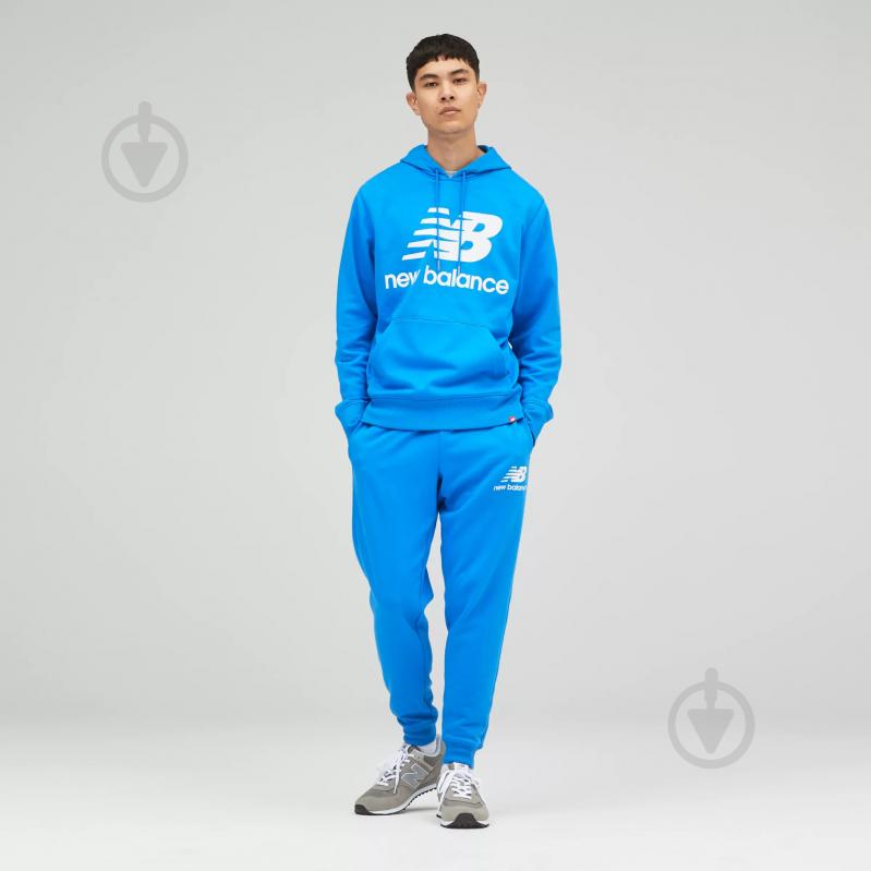 Джемпер New Balance Essentials Stacked Logo MT03558SBU р. 2XL голубой - фото 10