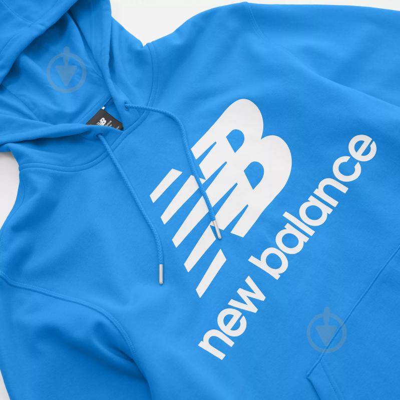 Джемпер New Balance Essentials Stacked Logo MT03558SBU р. 2XL голубой - фото 3