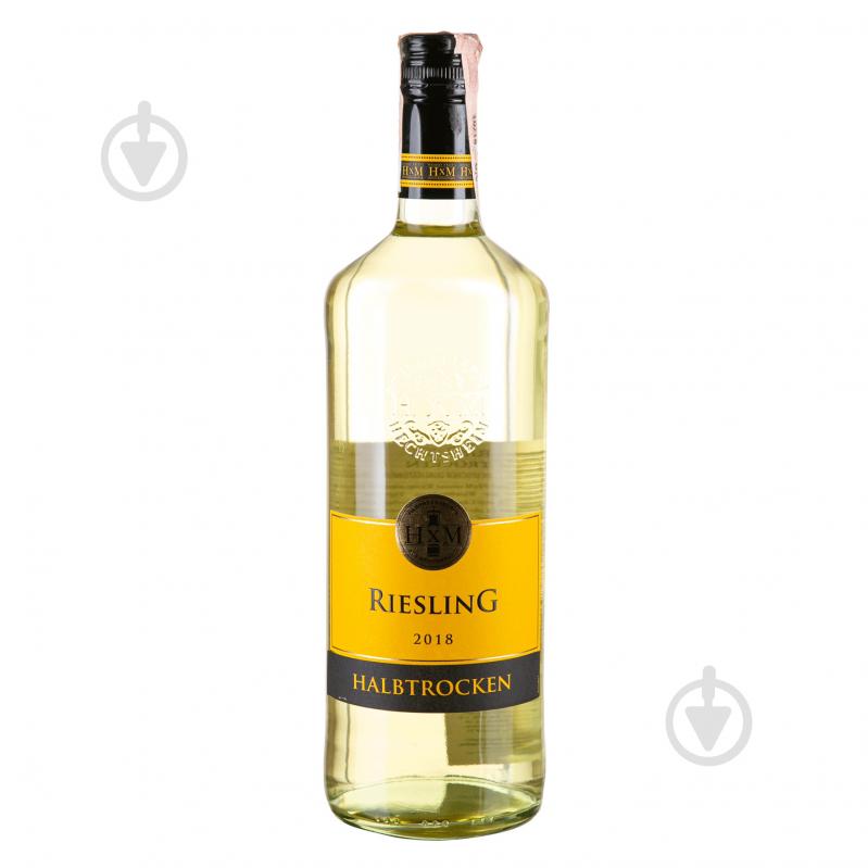 Вино HXM Riesling Halb-Trocken біле напівсухе 1 л - фото 1