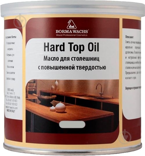 Масло Borma Wachs HARD TOP OIL 4916 без оттенка 0,75 л - фото 1