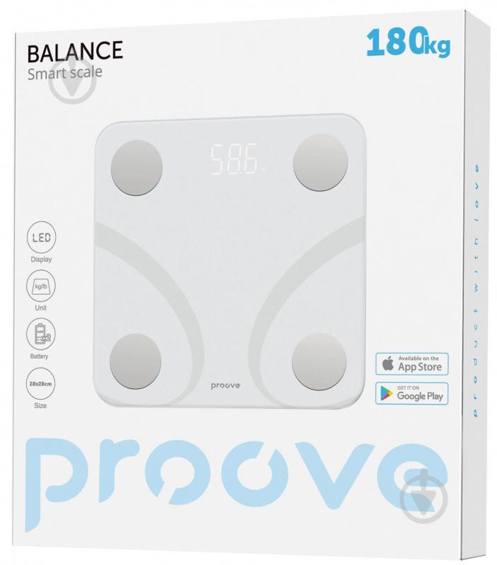Смарт-весы Proove Balance White (SLBF00010002) - фото 2 Смарт-весы Proove Balance White (SLBF00010002) - фото 2