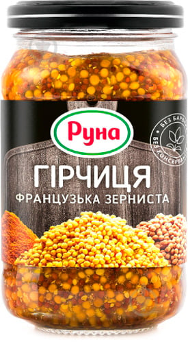 Горчица Руна Французская зернистая 210 г - фото 3