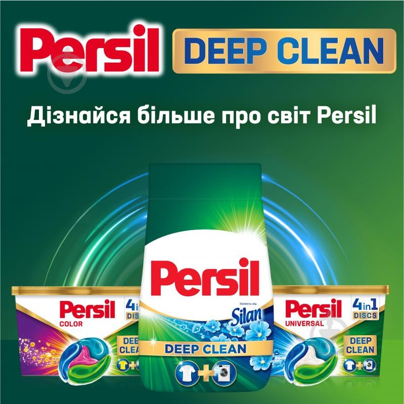 Порошок для машинного та ручного прання Persil Cвіжість від Silan plus Active fresh 1,35 кг - фото 7