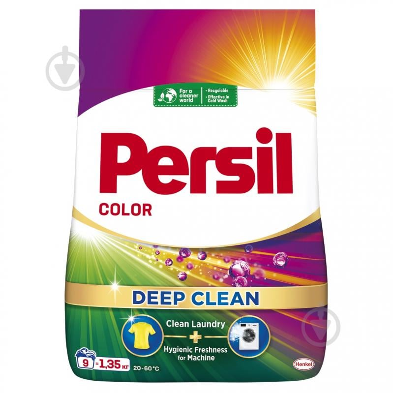 Порошок для машинного та ручного прання Persil Color plus Active fresh 1,35 кг - фото 1