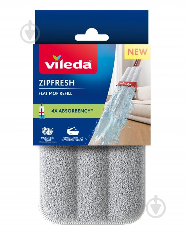 Сменная насадка к швабре Vileda ЗипФреш (ZipFresh) - фото 1