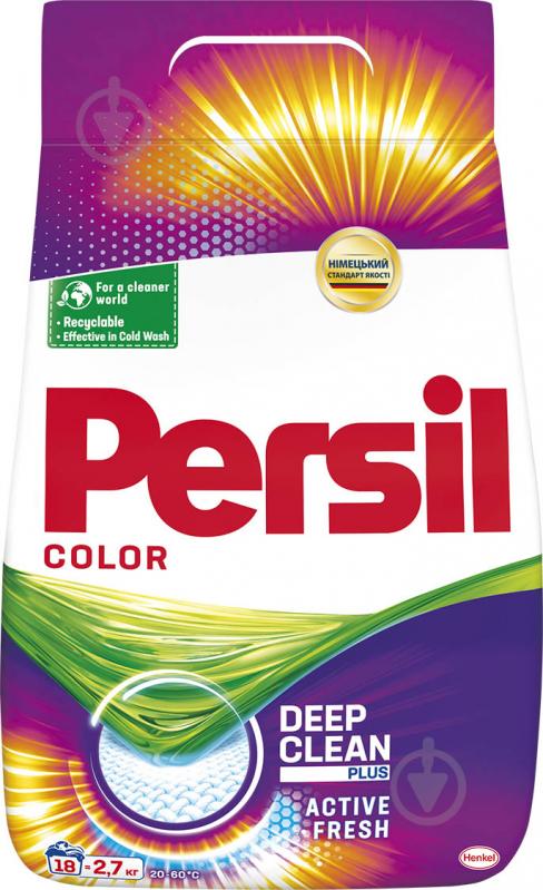 Порошок для машинной и ручной стирки Persil Color plus Active fresh 2,7 кг - фото 2