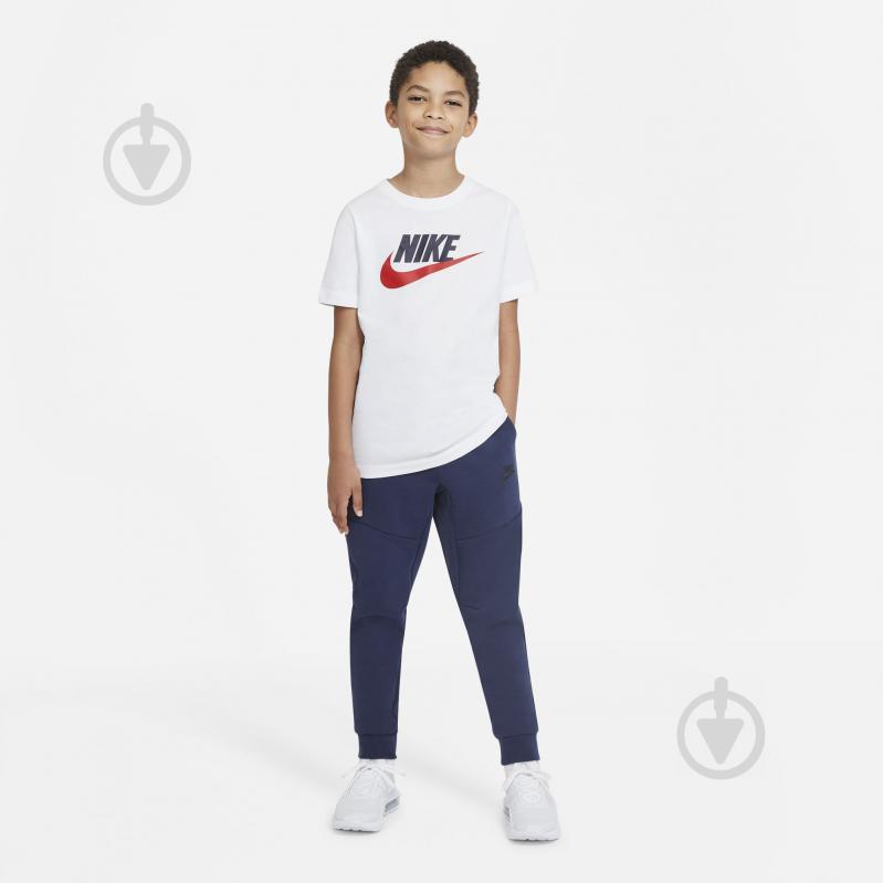 Футболка Nike B NSW TEE FUTURA ICON TD AR5252-107 р.L бело-красный - фото 6