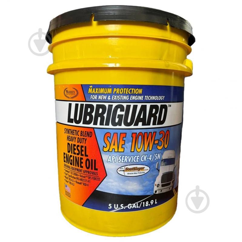 Моторне мастило Lubriguard Synthetic Blend SAE CK-4 HD для важкої техніки 10W-30 18,9 л (704525) - фото 1