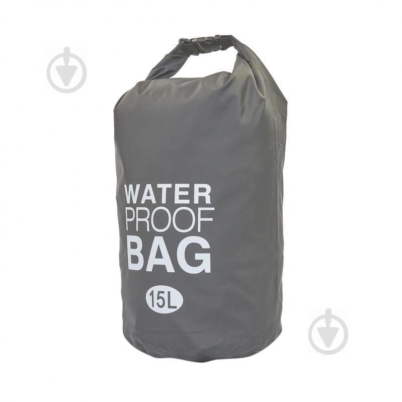 Водонепроникний гермомішок з плечовим ременем Waterproof Bag 15л TY-6878-15 (PVC) Сірий (PT0499) Водонепроникний гермомішок з плечовим ременем Waterproof Bag 15л TY-6878-15 (PVC) Сірий (PT0499)