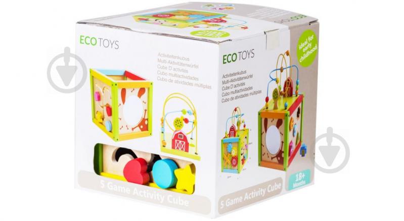 Іграшка розвивальна EcoToys Дерев'яний бізікуб 1004 - фото 2