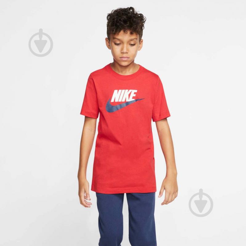 Футболка Nike TEE FUTURA ICON TD AR5252-659 р.XS красный - фото 3