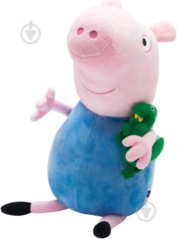 Мягкая игрушка Peppa Pig Джордж с игрушкой 30 см розовый с голубым 25098 - фото 1