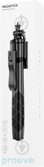 Трипод Proove MegaStick Selfie Stick Tripod (1530 мм) black - фото 8