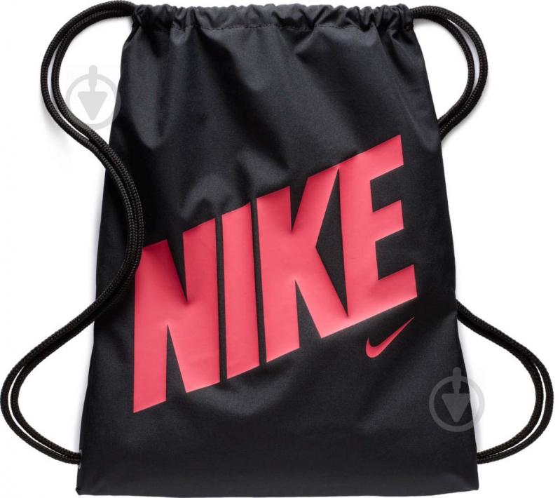 Рюкзак Nike Graphic Gym Sack BA5262-016 черный с розовым - фото 1