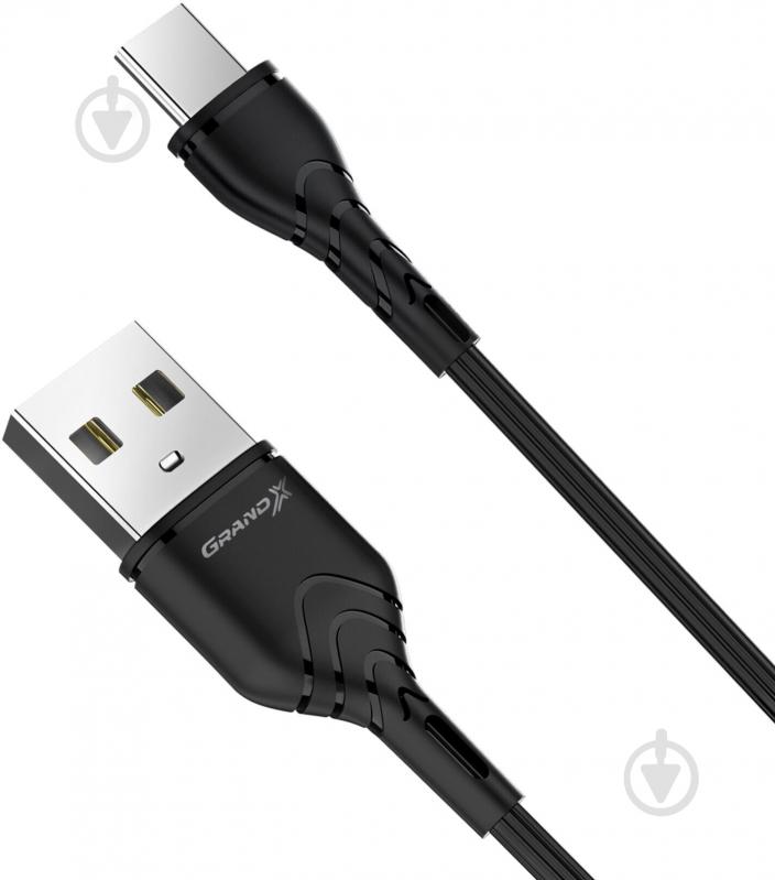 Кабель Grand-X microUSB 1 м чорний (PM-03B) - фото 2