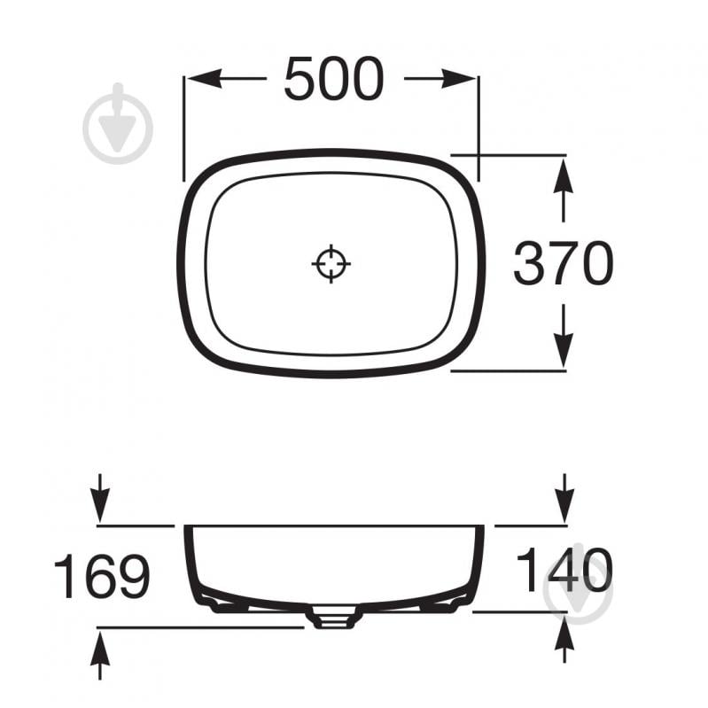 Умывальник ROCA Inspira SOFT A327500000 - фото 2 Умывальник ROCA Inspira SOFT A327500000 - фото 2