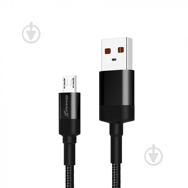 Кабель Grand-X USB-micro USB 1 м black (FM-03) - фото 5