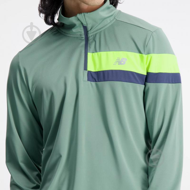 Джемпер New Balance ACCELERATE 1/4 ZIP MT23227DKJ р.XL зелений - фото 6