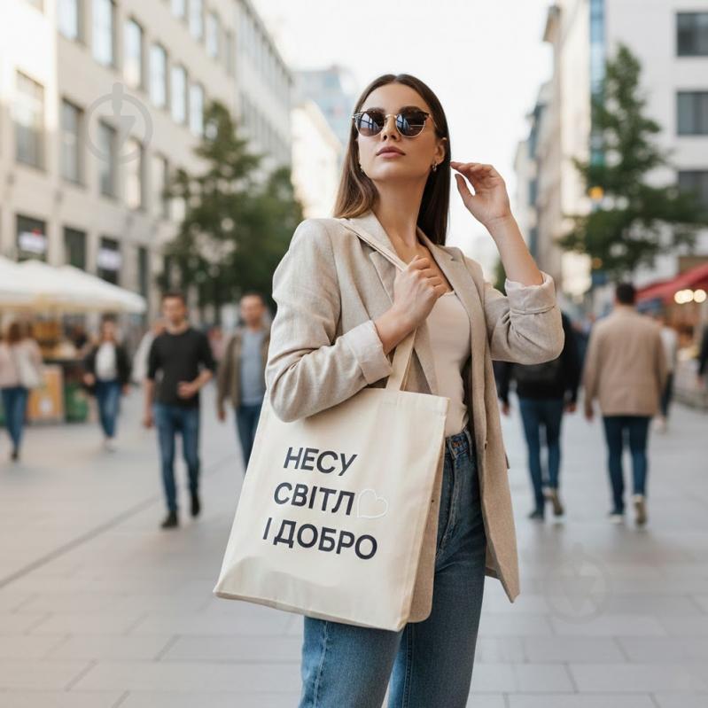Экосумка EcoCarry «Несу світло і добро» - фото 3 Экосумка EcoCarry «Несу світло і добро» - фото 3