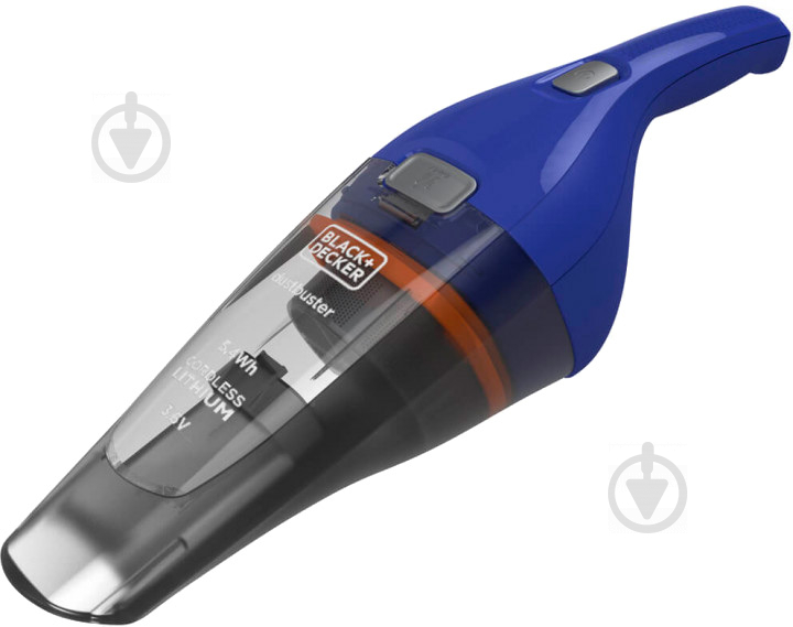 Пылесос аккумуляторный Black+Decker NVC115WA grey/blue - фото 1