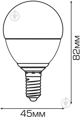 Лампа світлодіодна Estares 2 шт./уп. 6 Вт P45 матова E14 220 В 4200 К - фото 3