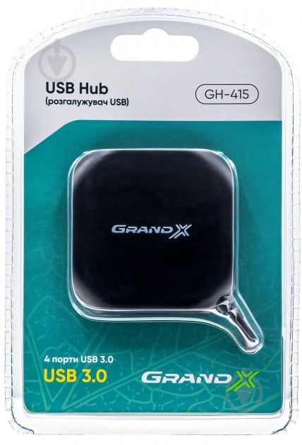 USB-хаб Grand-X GH-415 - фото 2