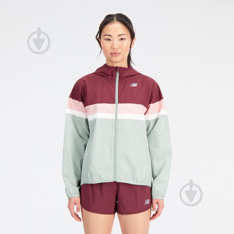 Куртка женская New Balance ACCELERATE JACKET WJ23236JIR р.S розовая - фото 1