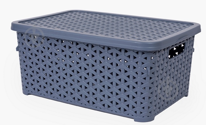 Кошик для зберігання Diomedea сіро-блакитний К12-121 6 л 130x196x297 мм - фото 1