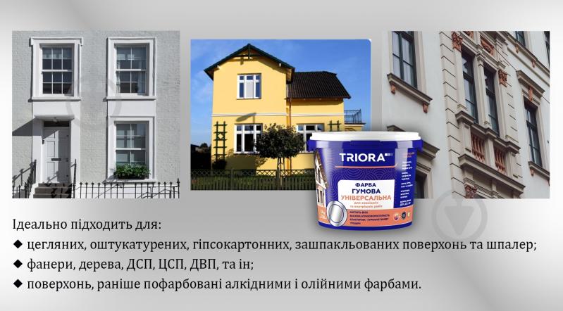 Краска универсальная латексная резиновая Triora мат белый 3,5 кг - фото 5