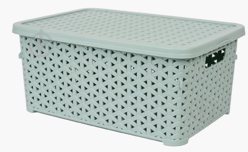 Корзина для хранения Diomedea светло-фисташковый К12-374 6 л 130x196x297 мм - фото 1 Корзина для хранения Diomedea светло-фисташковый К12-374 6 л 130x196x297 мм - фото 1