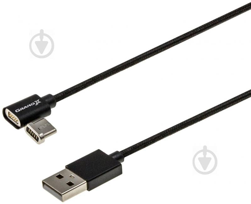 Кабель Grand-X USB Type-C – USB 1 м чорний (MG-01C) - фото 2