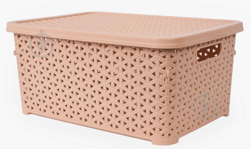 Кошик для зберігання Diomedea бежевий К13-406 10 л 155x245x345 мм - фото 1 Кошик для зберігання Diomedea бежевий К13-406 10 л 155x245x345 мм - фото 1
