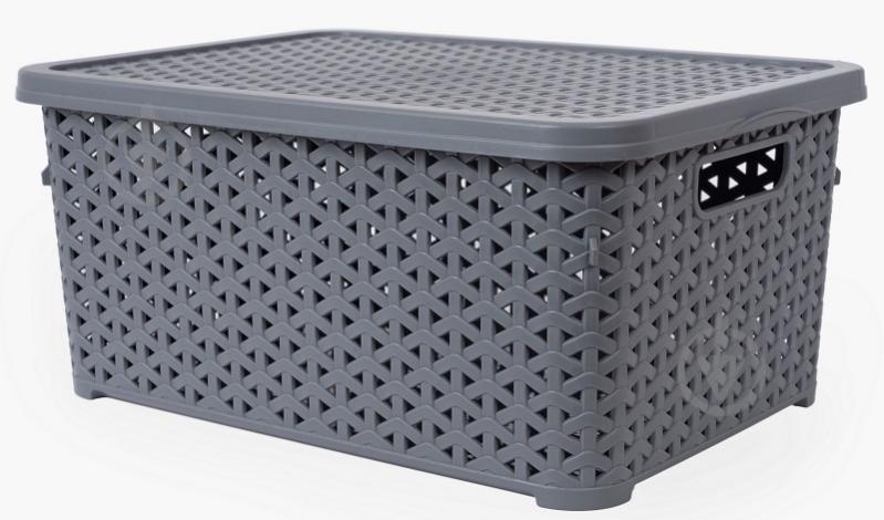 Корзина для хранения Diomedea серый К13-130 10 л 155x245x345 мм - фото 1 Корзина для хранения Diomedea серый К13-130 10 л 155x245x345 мм - фото 1