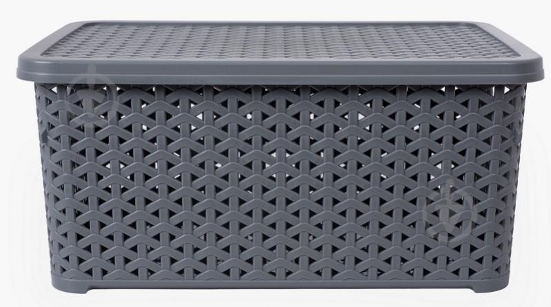 Корзина для хранения Diomedea серый К13-130 10 л 155x245x345 мм - фото 2 Корзина для хранения Diomedea серый К13-130 10 л 155x245x345 мм - фото 2