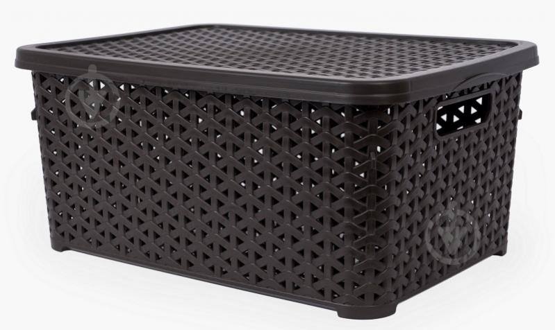 Кошик для зберігання Diomedea коричневий К13-534 10 л 155x245x345 мм - фото 1 Кошик для зберігання Diomedea коричневий К13-534 10 л 155x245x345 мм - фото 1