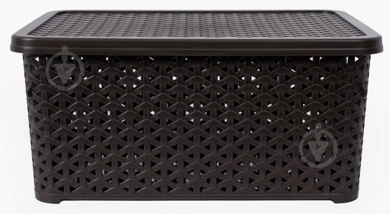 Кошик для зберігання Diomedea коричневий К13-534 10 л 155x245x345 мм - фото 2 Кошик для зберігання Diomedea коричневий К13-534 10 л 155x245x345 мм - фото 2