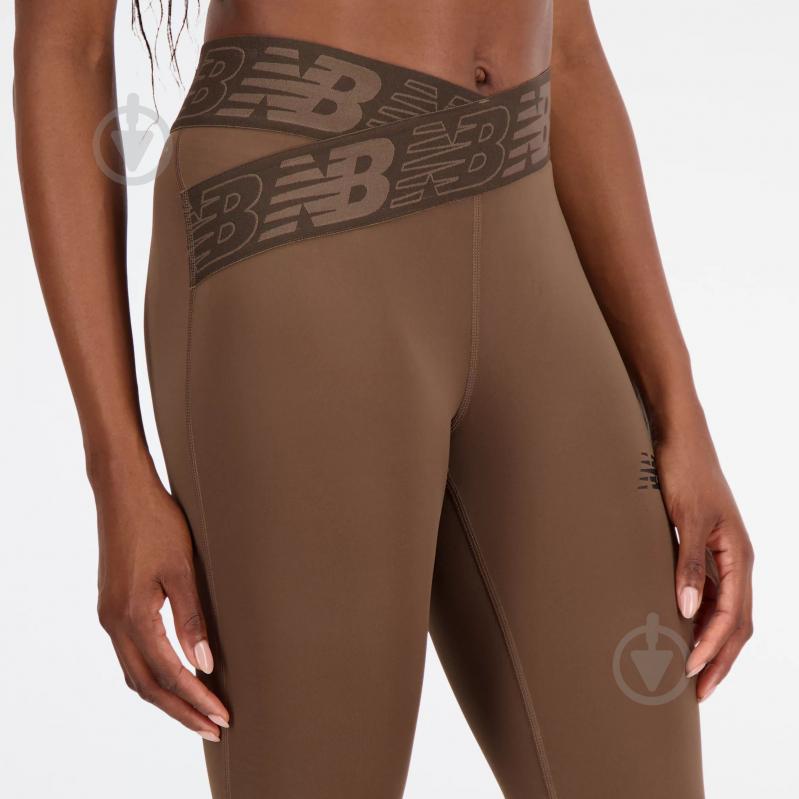 Лосины New Balance RELENTLESS CROSSOVER HIGH RISE 7/8 TIGHT WP21177DUO р.XS коричневый - фото 4