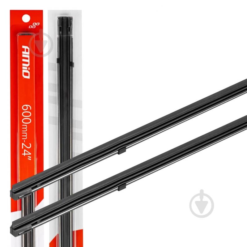 Резинка щітки склоочисника AMiO 24" (01342/013427) 600 мм 2 шт. - фото 1 Резинка щітки склоочисника AMiO 24" (01342/013427) 600 мм 2 шт. - фото 1