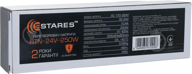 Преобразователь напряжения Estares 24 В 250 Вт IP20 HTN-24V250W - фото 4