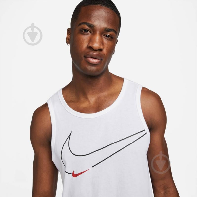 Майка Nike M NK DF TANK 6/1 GFX DM6257-100 р.2XL белый - фото 3