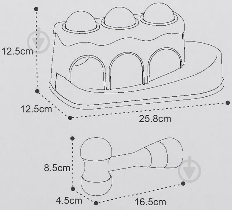 Развивающая игрушка Huanger IC Веселый молоточек 26х13х15 см HW20115323 - фото 6