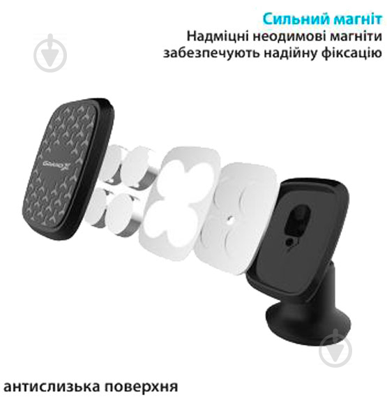 Автодержатель Grand-X Mounting on the Panel для смартфона (MT-09B) - фото 3