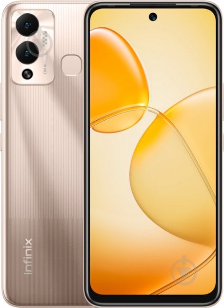 Смартфон Infinix HOT 12 Play NFC 4/64GB champagne gold (X6816D) - фото 1