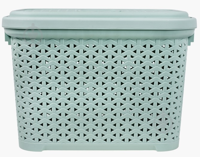 Кошик для зберігання Diomedea світло-фісташковий К14-374 30 л 310x336x445 мм - фото 2 Кошик для зберігання Diomedea світло-фісташковий К14-374 30 л 310x336x445 мм - фото 2