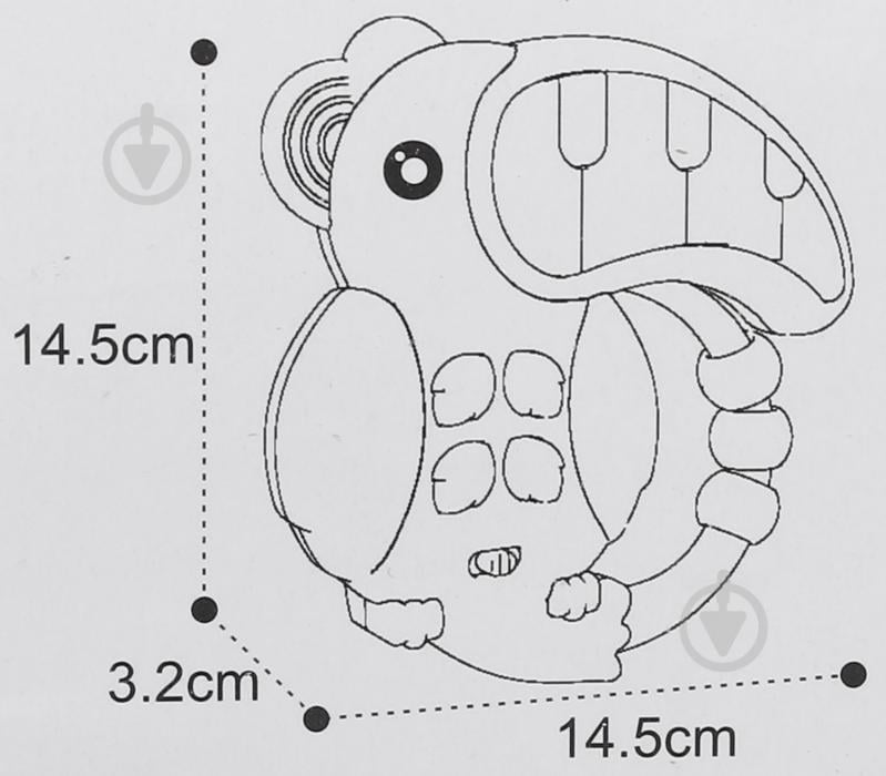 Игрушка музыкальная Huanger IC Какаду HW20115328 - фото 6