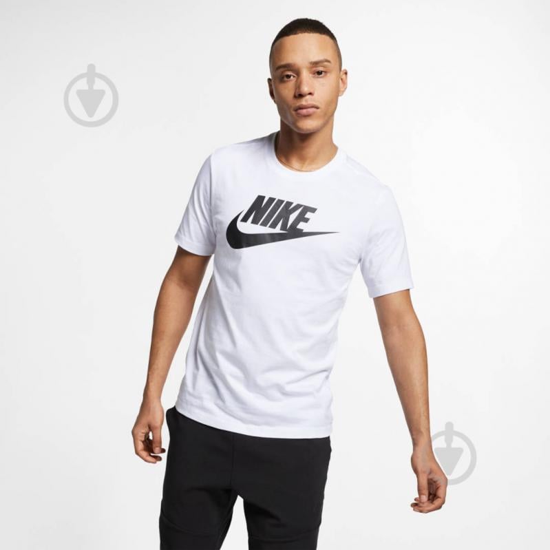 Футболка Nike M NSW TEE ICON FUTURA AR5004-101 р.2XL белый - фото 1